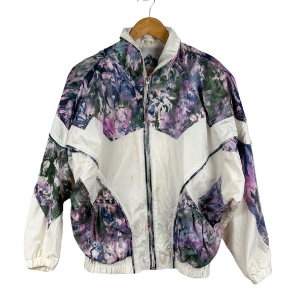 Vintage Jackets & Blazers - Vintage East West Colorful Track Suit Jacket Size Medium
